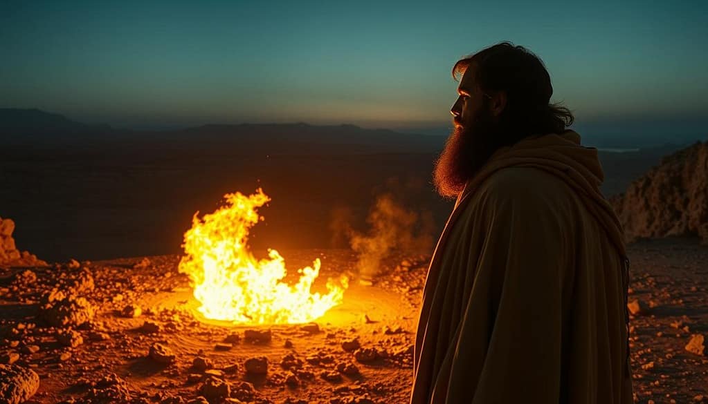 Moses and the burning bush Moses and the burning bush