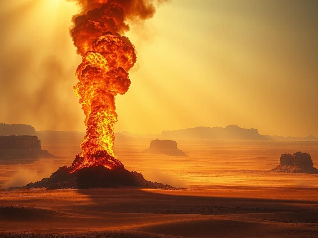 pillar of cloud and fire in the desert pillar of cloud and fire in the desert