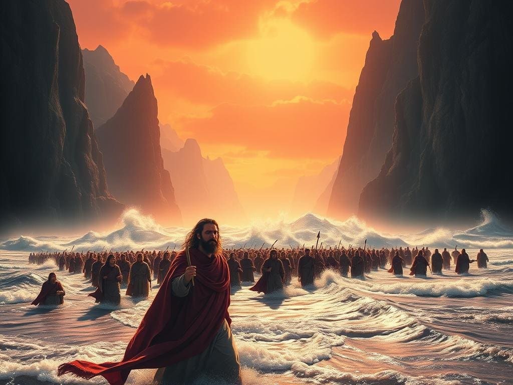 red sea parting red sea parting